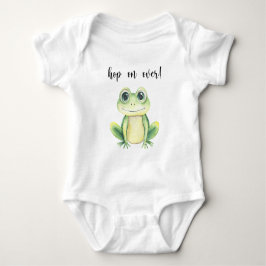 Niedlich Frog Baby Dusche Strampler