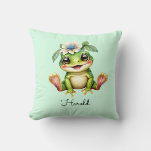 Niedlich Frog Baby Kinderzimmer Kissen