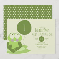 Niedlich Frog Birthday Party Ballon Greener Lily P