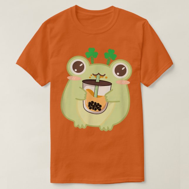 Niedlich Frog Boba Tea Tee Tee Teekessel Ästhetisc (Design vorne)