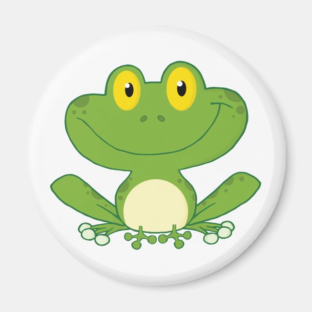 Niedlich Frog Cartoon Magnet (Vorne)