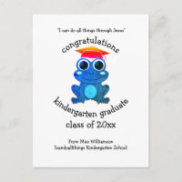Niedlich Frog Custom Glückwunschs Kindergarten Abs