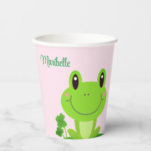 Niedlich Frog Girl Room Pappbecher