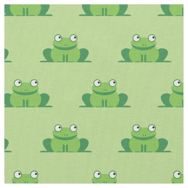 Niedlich Frogs Kinder Baby Kinderzimmer Stoff (Nahaufnahme)