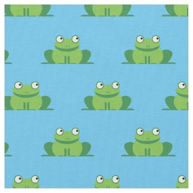Niedlich Frogs Kinder Baby Kinderzimmer Stoff (Nahaufnahme)