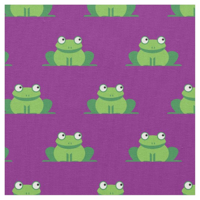 Niedlich Frogs Kinder Baby Kinderzimmer Stoff (Nahaufnahme)