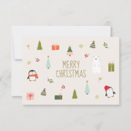 Niedlich frohe Weihnachten