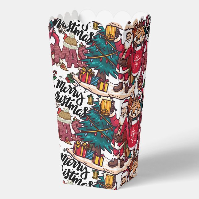 Niedlich frohe Weihnachten - Feiertag Geschenkschachtel (Rückseite)