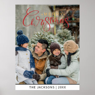 Niedlich Frohe Weihnachten Foto Poster