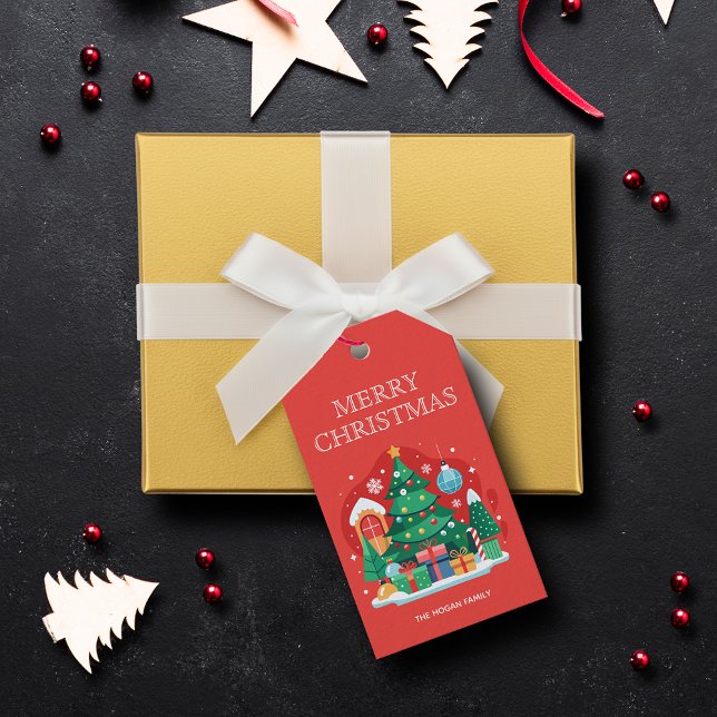 Niedlich frohe Weihnachten Geschenkanhänger (Cute Merry Christmas Gift Tags)