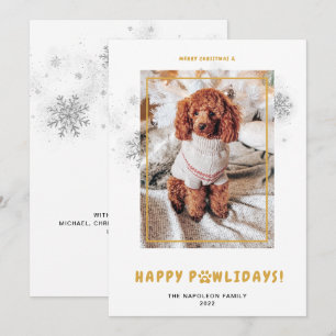 Niedlich Frohe Weihnachten glücklich PAWlidays Pet