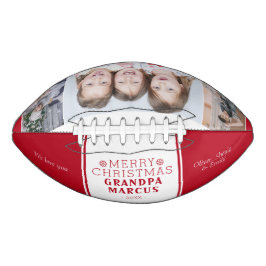 Niedlich frohe Weihnachten Großvater Rot 3 FotoCol Football