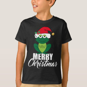 Niedlich Frohe Weihnachtsfrosch T-Shirt