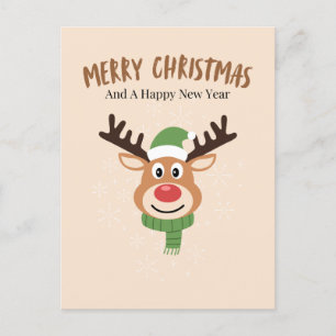 Niedlich Frohe Weihnachtskarte Postkarte