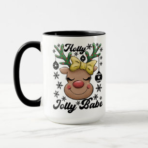 Niedlich & fröhlich Holly Jolly Babe Weihnachtsbau Tasse