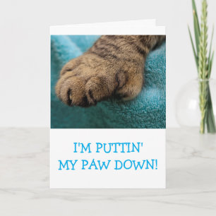 Niedlich "From Cat" Geburtstag Karte