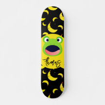 Niedlich Frosch Banana Muster
