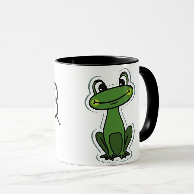 niedlich Frosch Kaffee Tasse (VorderseiteRechts)