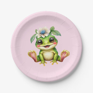 Niedlich Frosch Kindergeburtstag Party Pappteller