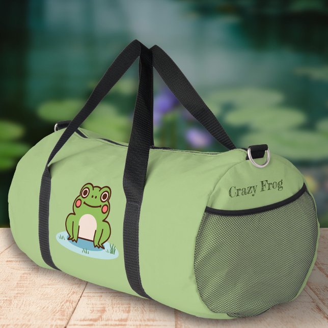 Niedlich Froschgrün Duffle Bag (Cute Frog Duffle Bag)