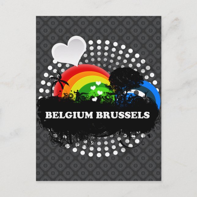 Niedlich Frucht Belgien Brüssel Postkarte (Vorderseite)
