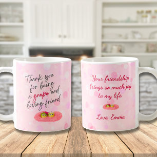 Niedlich Frucht Valentine Tasse Freundschaft Bokeh