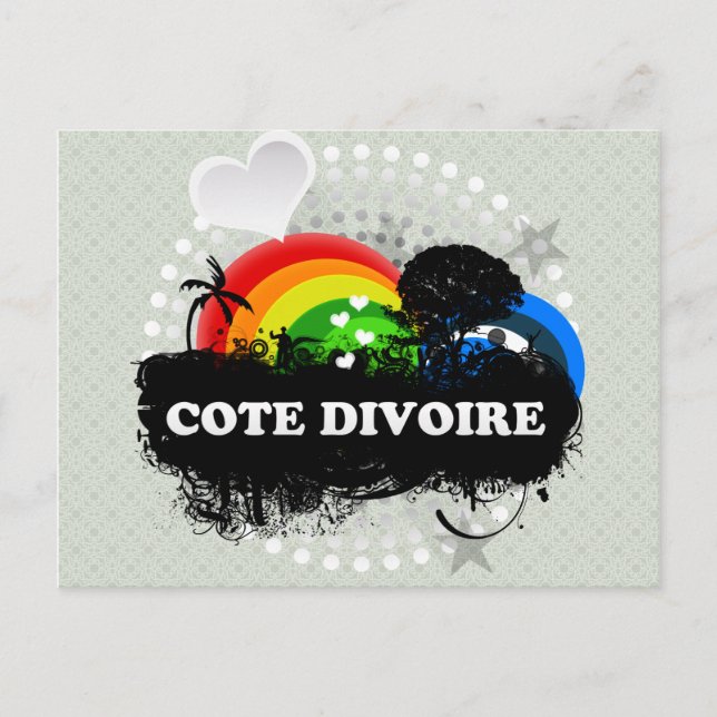 Niedlich Fruchtcote Divoire Postkarte (Vorderseite)