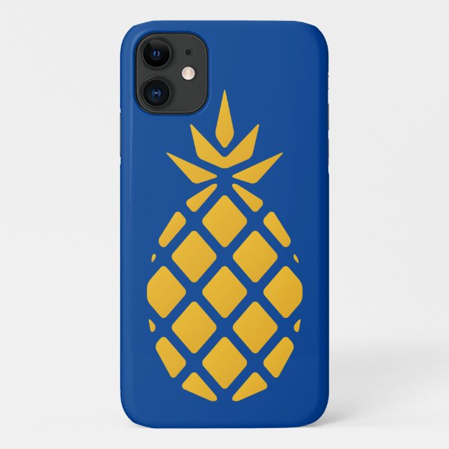 Niedlich Fruchtig Orange & Blaue Ananas Case-Mate iPhone Hülle (Rückseite)