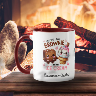 Niedlich & Fun "Brownie to my Ice Cream" Custom Co Tasse