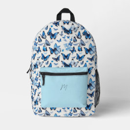 Niedlich Fun Butterfly Monogramm Bedruckter Rucksack