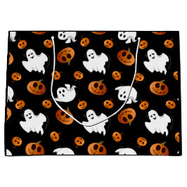 Niedlich Fun Halloween Ghost Pumpkin-Muster Große Geschenktüte