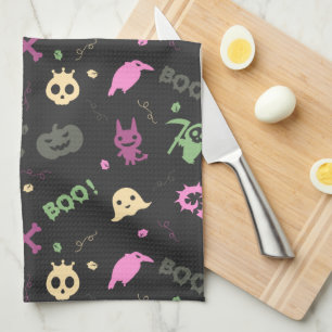 Niedlich Fun Halloween Muster Geschirrtuch