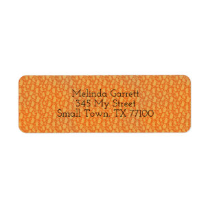Niedlich Fun Orange Ghost benutzerdefinierte Adres