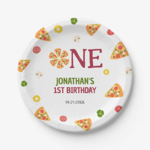 Niedlich Fun Pizza Party Kinder 1 Geburtstag Pappteller