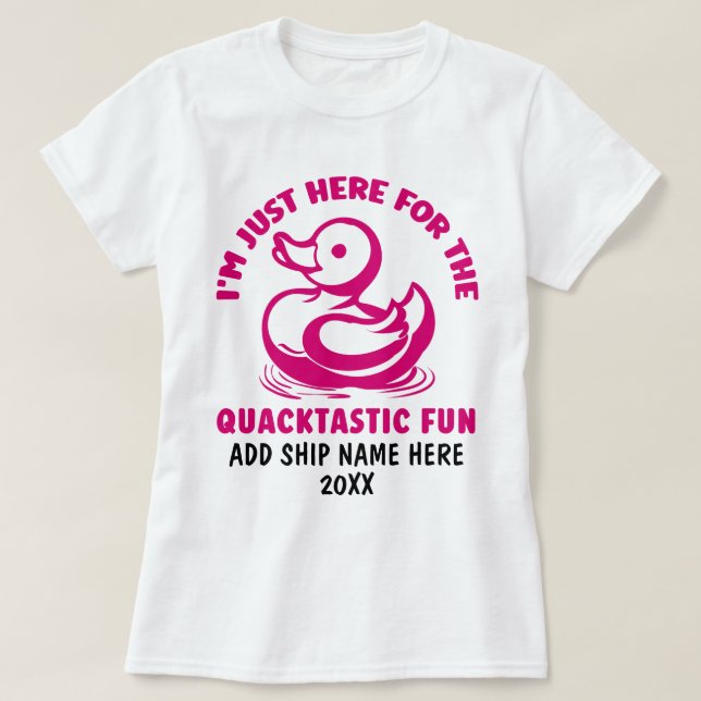Niedlich, Fun Rubber Duck Cruise T - Shirt (Design vorne)