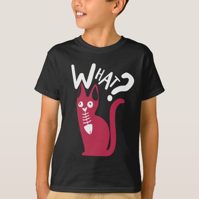 Niedlich Fun Spaß Joke Black and Magenta Cartoon C T-Shirt (Vorderseite)