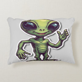 Niedlich Funny Alien - Whimsical & Playful Dekokissen