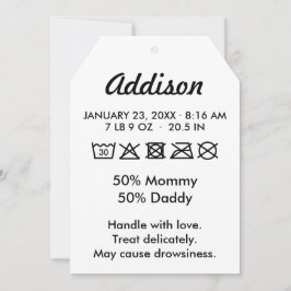 Niedlich Funny Baby Birth Ankündigung