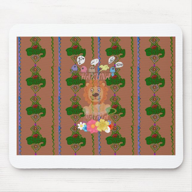 Niedlich Funny Baby Lion King: Hakuna Matata Desig Mousepad (Vorne)
