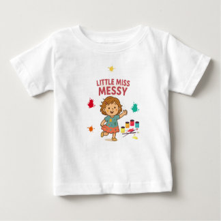 Niedlich & Funny Baby T-Shirt - Little Miss Messy
