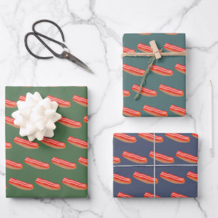 Niedlich Funny Bacon Geschenkpapier Set