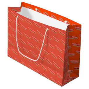 Niedlich Funny Bacon Große Geschenktüte
