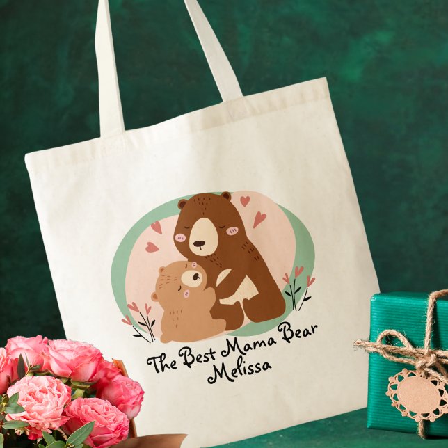 Niedlich Funny Best Mama Bear Tragetasche (Von Creator hochgeladen)