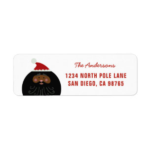 Niedlich Funny Black Santa Anschrift