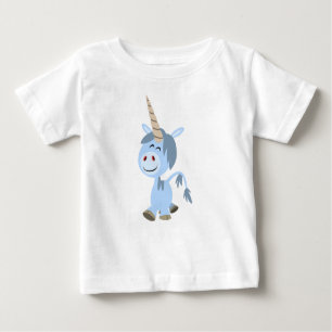 Niedlich Funny Cartoon Unicorn Baby T - Shirt