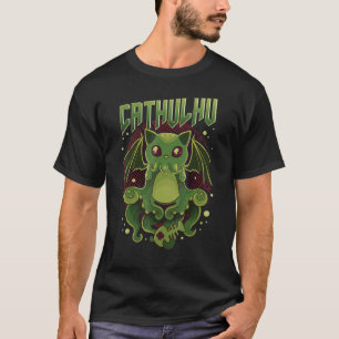 Niedlich & Funny Cathulhu Cat Cthulhu T-Shirt