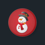 Niedlich & Funny Christmas Snowman Magnet<br><div class="desc">Niedlich & Funny Christmas Snowman mit farbenprächtigem Hintergrund für Ihre Familie und Freunde. Frohe Weihnachten & Glück Neues Jahr !! :</div>