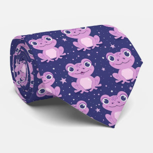 Niedlich Funny Colorful Frosch Neck Tie Krawatte