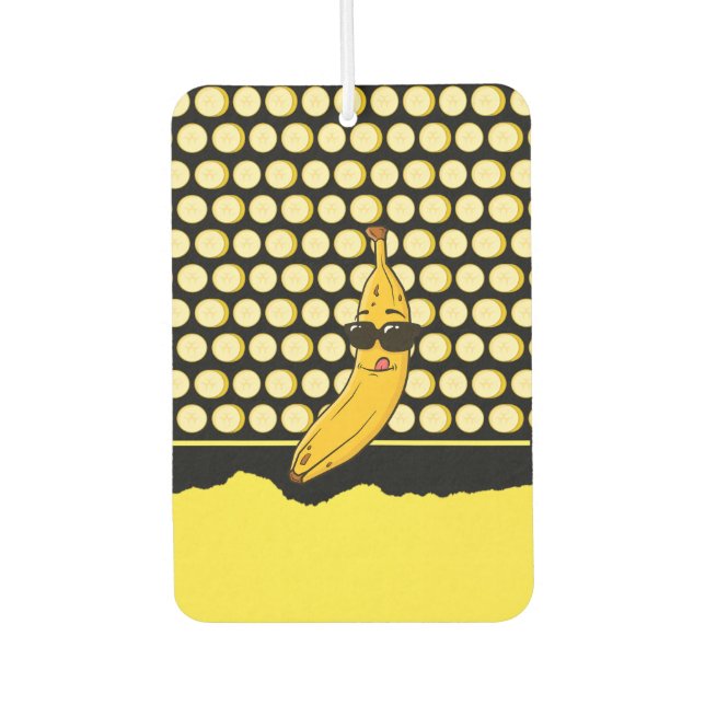 Niedlich Funny Cool Banana Autolufterfrischer (Vorderseite)