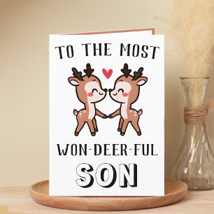 Niedlich Funny Deer Buck Wunderbarer Sonntag Dankeskarte